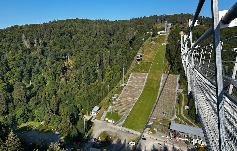 Uitzicht skischans Willingen